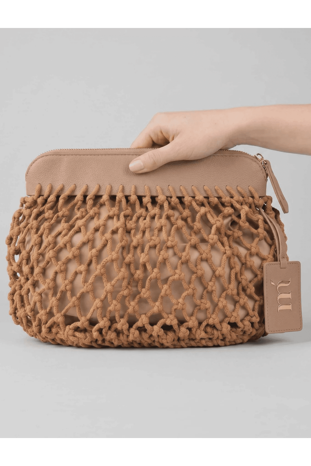 Maxi pochette beige a rete - YES SHOPPochetteMATINEE'BAG7000-Taglia unica