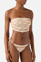 Top bikini fascia a rombo Rio safari skin beige - YES SHOPCostumi da bagnoMC2 SAINT BARTHRIO0001/09095L-XXS