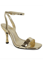 Sandalo Biscuit specchiato oro con tacco martellato - YES SHOPScarpe elegantiGOLD&ROUGEBISCUIT-S-IT 365824157313771