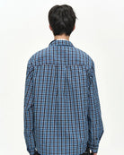 Camicia a strati blu a quadri - YES SHOPCamicieANDERSON BELLATB1553M-XXS