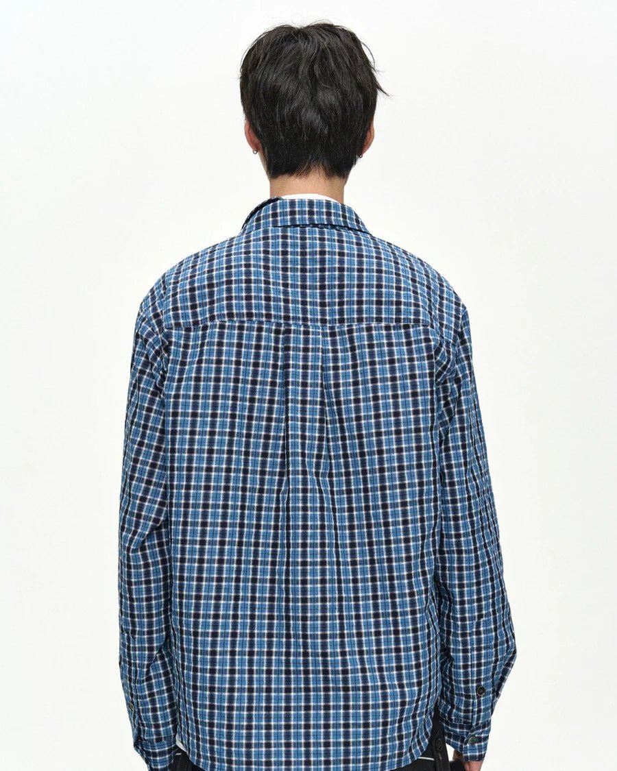 Camicia a strati blu a quadri - YES SHOPCamicieANDERSON BELLATB1553M-XXS