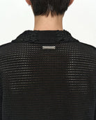 Cardigan nero a mezze maniche traforato - YES SHOPMaglioniANDERSON BELLATB1539M-XXS