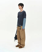 T-shirt Brad blu a strati doppiata - YES SHOPT-shirtANDERSON BELLATB1531M-XXS