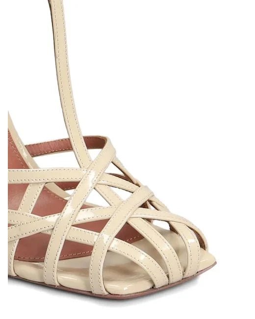 Sandalo Lidia a gabbia in vernice nude - YES SHOPScarpe elegantiCASTAGNALIDIA-IT 367159185235771