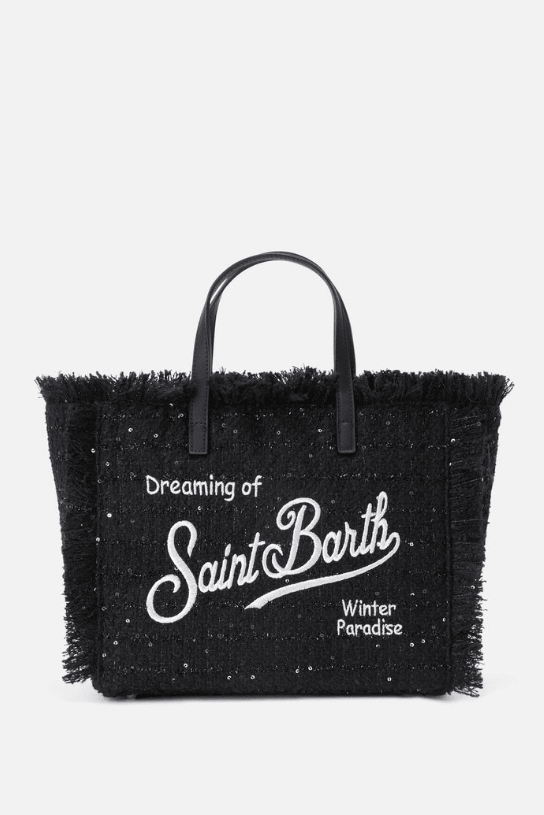 Borsa Colette wool nera con paillettes - YES SHOPBorse a tracollaMC2 SAINT BARTHCOL0050/04109M-Taglia unica