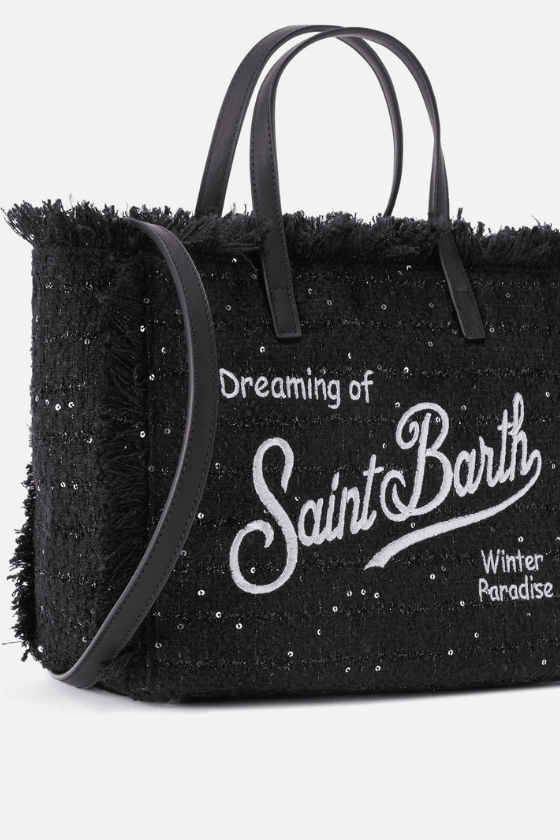 Borsa Colette wool nera con paillettes - YES SHOPBorse a tracollaMC2 SAINT BARTHCOL0050/04109M-Taglia unica