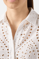Camicia Cristal bianca in pizzo sangallo - YES SHOPCamicieMC2 SAINT BARTHCYS0001/01000L-XXS1325556742771