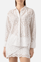 Camicia Cristal bianca in pizzo sangallo - YES SHOPCamicieMC2 SAINT BARTHCYS0001/01000L-XXS1325556742771