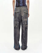 Pantalone in mesh stampa Trompe l'Oeil Denim e Cargo - YES SHOPPantaloniADSB ANDERSSON BELLAPA922U-XXS