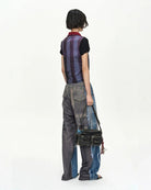 Pantalone in mesh stampa Trompe l'Oeil Denim e Cargo - YES SHOPPantaloniADSB ANDERSSON BELLAPA922U-XXS