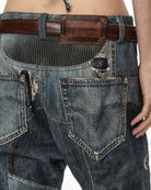 Jeans biker stampa trompe l'oeil - YES SHOPJeansADSB ANDERSSON BELLAPA919U-W24