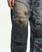 Jeans biker stampa trompe l'oeil - YES SHOPJeansADSB ANDERSSON BELLAPA919U-W24