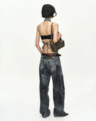 Jeans biker stampa trompe l'oeil - YES SHOPJeansADSB ANDERSSON BELLAPA919U-W24