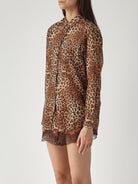 Camicia Brigitte in seta voile stampa maculata - YES SHOPCamicieMC2 SAINT BARTHBRIG001/00168L-XXS