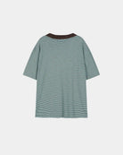 T-shirt a righe menta e logo a cuore - YES SHOPT-shirtANDERSON BELLATB1458M-XXS