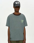 T-shirt a righe menta e logo a cuore - YES SHOPT-shirtANDERSON BELLATB1458M-XXS
