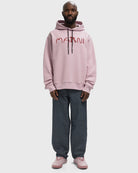 Felpa rosa con cappuccio e logo rosso - YES SHOPFelpeMARNIFUMU0137PSUSCY85-IT 429208214652771