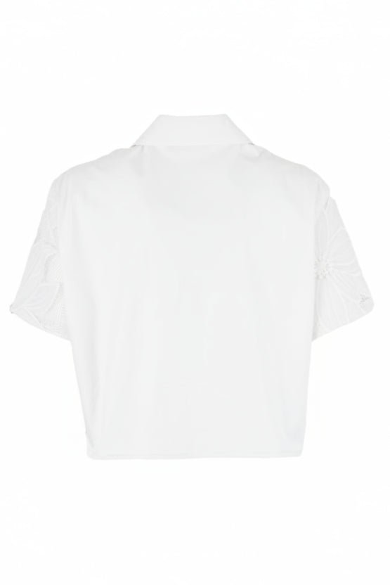 Camicia Freer azzurra con merletto e applicazioni - YES SHOPCamicieTPNFREER-CAMICIA-XXS7012456742771