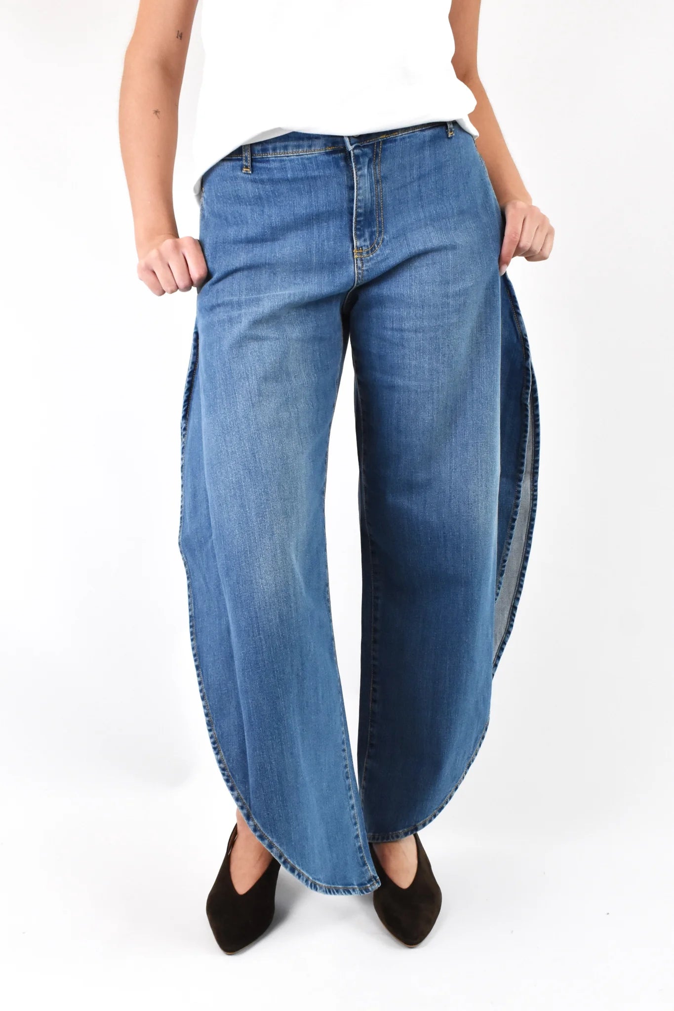 Jeans Nausica a farfalla con spacchi laterali - YES SHOPJeansGOD SAVE DENIMNAUSICA-IT 348475448182771