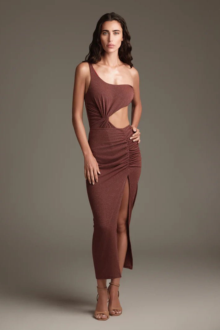 Gonna Pareo amaranto in lurex con drappeggio frontale - YES SHOPBeachwearCOTAZURPAC61072-XXS