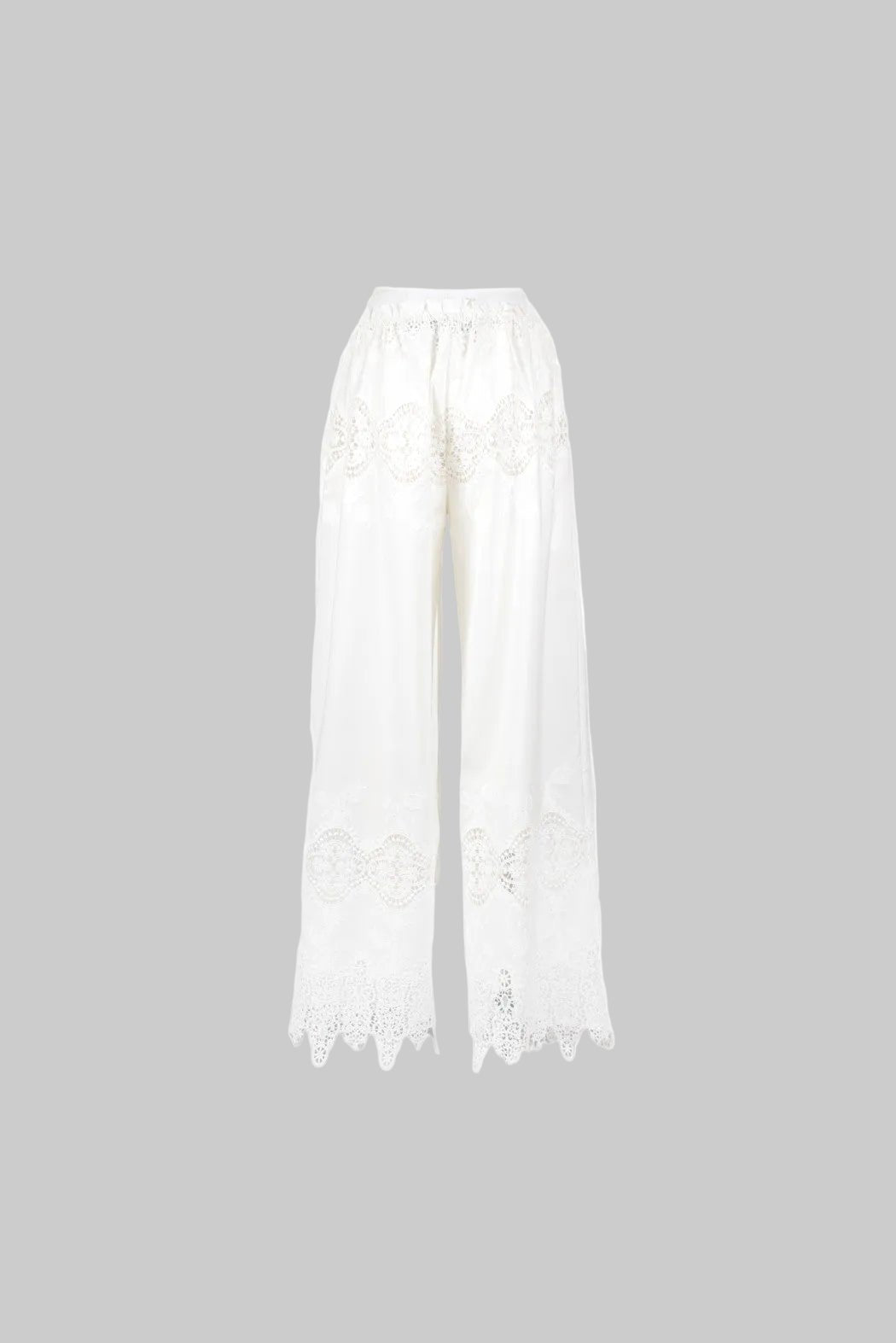 Pantalone Hobson bianco con pizzo - YES SHOPPantaloniTPNHOBSON/PANT-XXS5675549676771