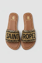 Ciabatta Saint Tropez nera con perline oro - YES SHOPSandaliDE SIENA192-24/S_TROPEZ-IT 369820575068771
