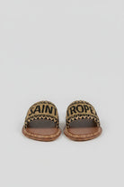 Ciabatta Saint Tropez nera con perline oro - YES SHOPSandaliDE SIENA192-24/S_TROPEZ-IT 369820575068771