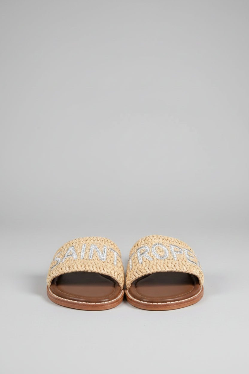 Ciabatte Saint Tropez in raffia beige naturale - YES SHOPSandaliDE SIENA126-25/S_TROPEZ-IT 361420575068771