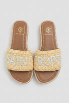 Ciabatte Saint Tropez in raffia beige naturale - YES SHOPSandaliDE SIENA126-25/S_TROPEZ-IT 361420575068771