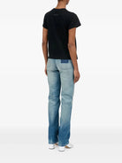 T-shirt slim in cotone nera con firma logo - YES SHOPT-shirtMM6 MAISON MARGIELAS62GD0216/M86-XXS