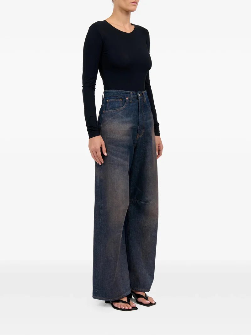 Jeans balloon 5 tasche in denim scuro - YES SHOPJeansMM6 MAISON MARGIELAS62LB0218/M68-W24