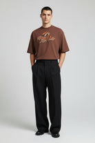 T-shirt marrone con stampa - YES SHOPT-shirtMARNIHUMU02230P USCY76-IT 425497214652771
