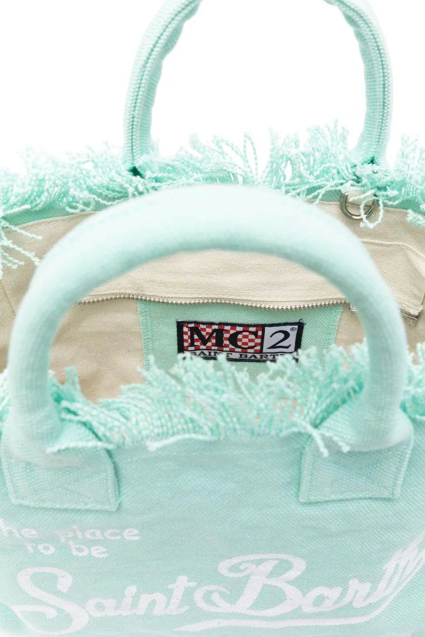 Borsa Vanity in canvas acqua - YES SHOPBorse a spallaMC2 SAINT BARTHVANI001/00160L-Taglia unica7210575068771
