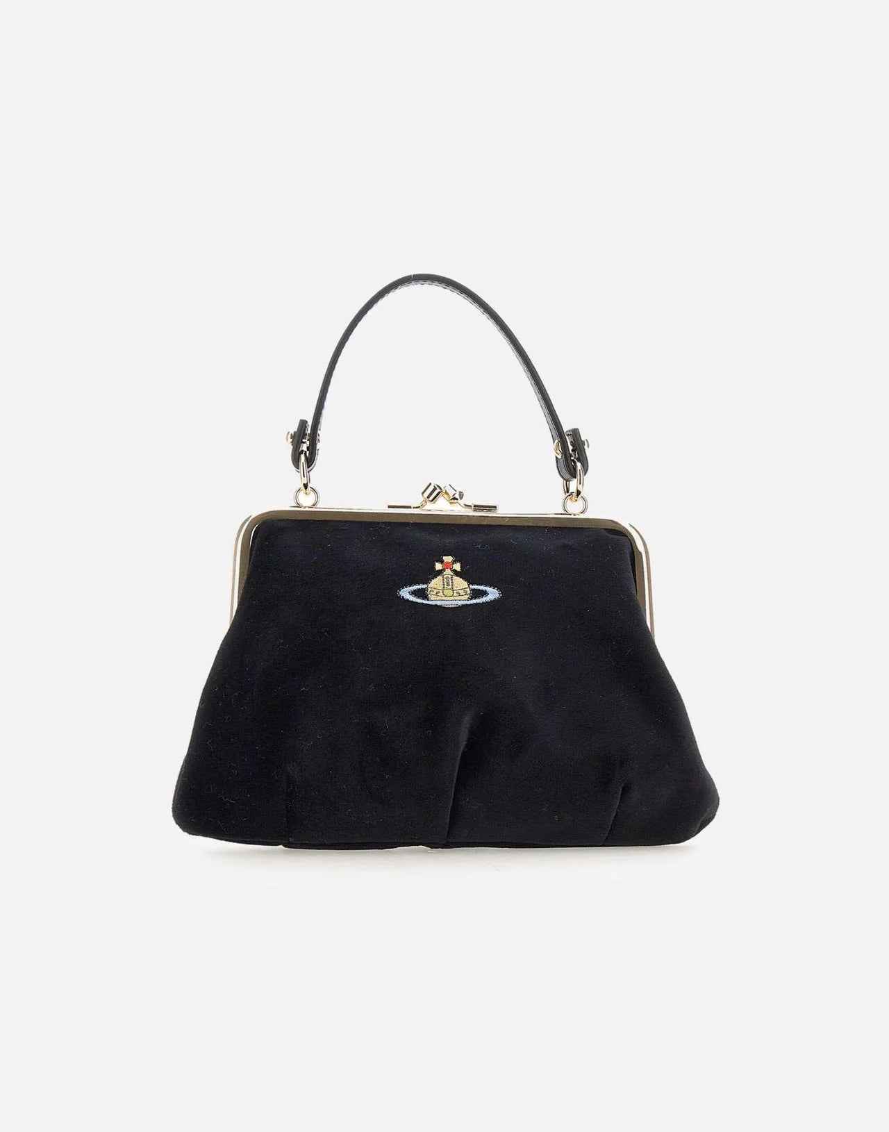 Borsa Granny Frame Vivienne Westwood in Velluto Nero
