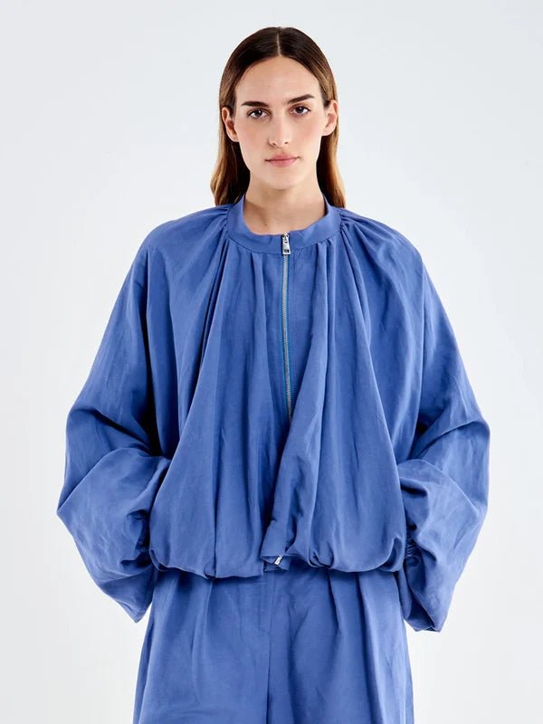Bomber plissettato indaco - YES SHOPGiubbottiVICOLOTAB1597-05240322579871