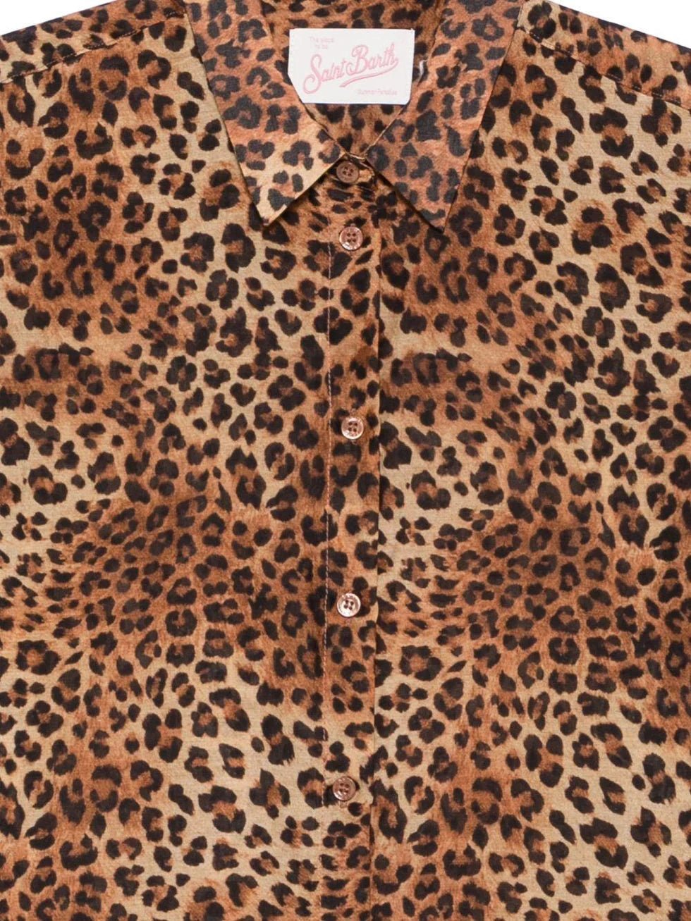 Camicia Brigitte in seta voile stampa maculata - YES SHOPCamicieMC2 SAINT BARTHBRIG001/00168L-XXS
