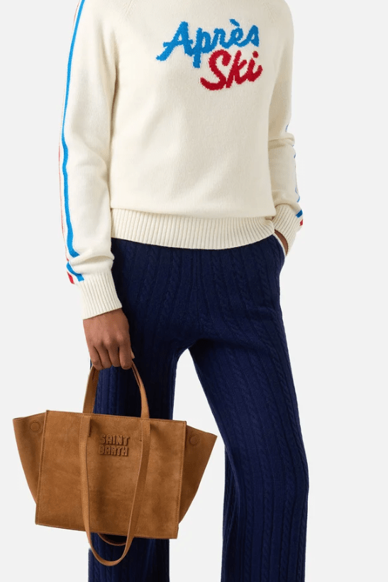 Borsa Jour midi in suede cognac - YES SHOPBorse a tracollaMC2 SAINT BARTHJOBAM01/00657-Taglia unica