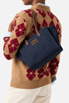 Borsa Jour medium in denim scuro e cognac - YES SHOPBorse a tracollaMC2 SAINT BARTHJOBAM01-Taglia unica