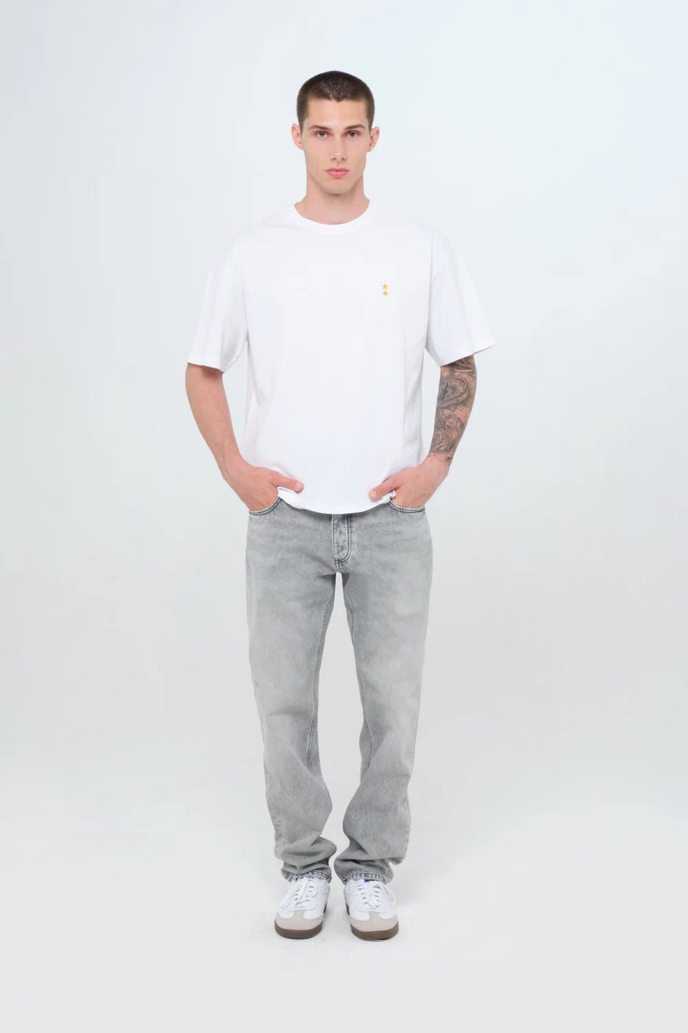 Jeans baggy grigio lavato - YES SHOPJeansICON DENIMKANYE GR1012-W257018659254771
