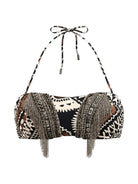 Top a fascia nero etnico con frange in perline artigianale - YES SHOPCostumi da bagnoMISS BIKINIV6108T-XXS3527999843771