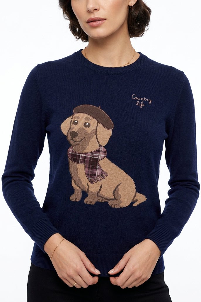 Maglione New Queen Country Dog blu - YES SHOPMaglioniMC2 SAINT BARTHQUE0010/04434M-6