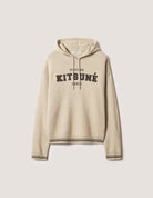 Maglia in lana beige con cappuccio e logo - YES SHOPMaglioniMAISON KITSUNEMRMKJ08KT 1171-31759855091971