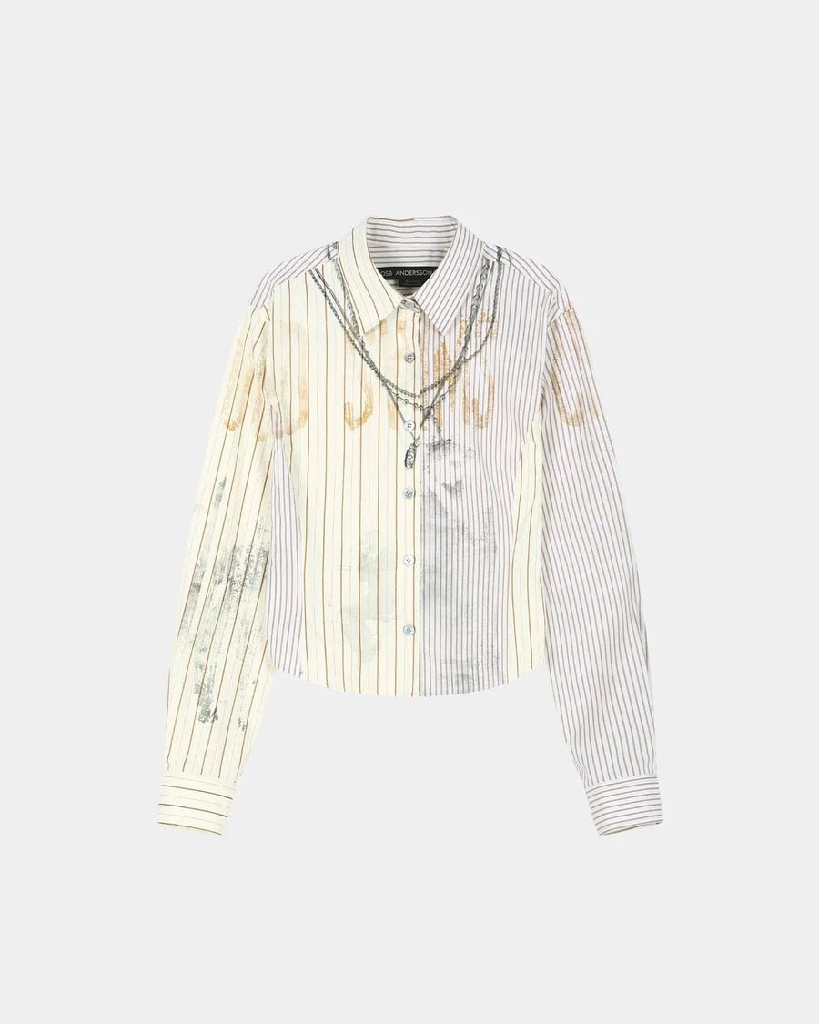 Maglia trompe - l'oeil grafica collana e chocker - YES SHOPMaglieADSB ANDERSSON BELLATB1566-XXS