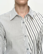 Camicia twist bianca a righe - YES SHOPca,ADSB ANDERSSON BELLATB1463W-XXS