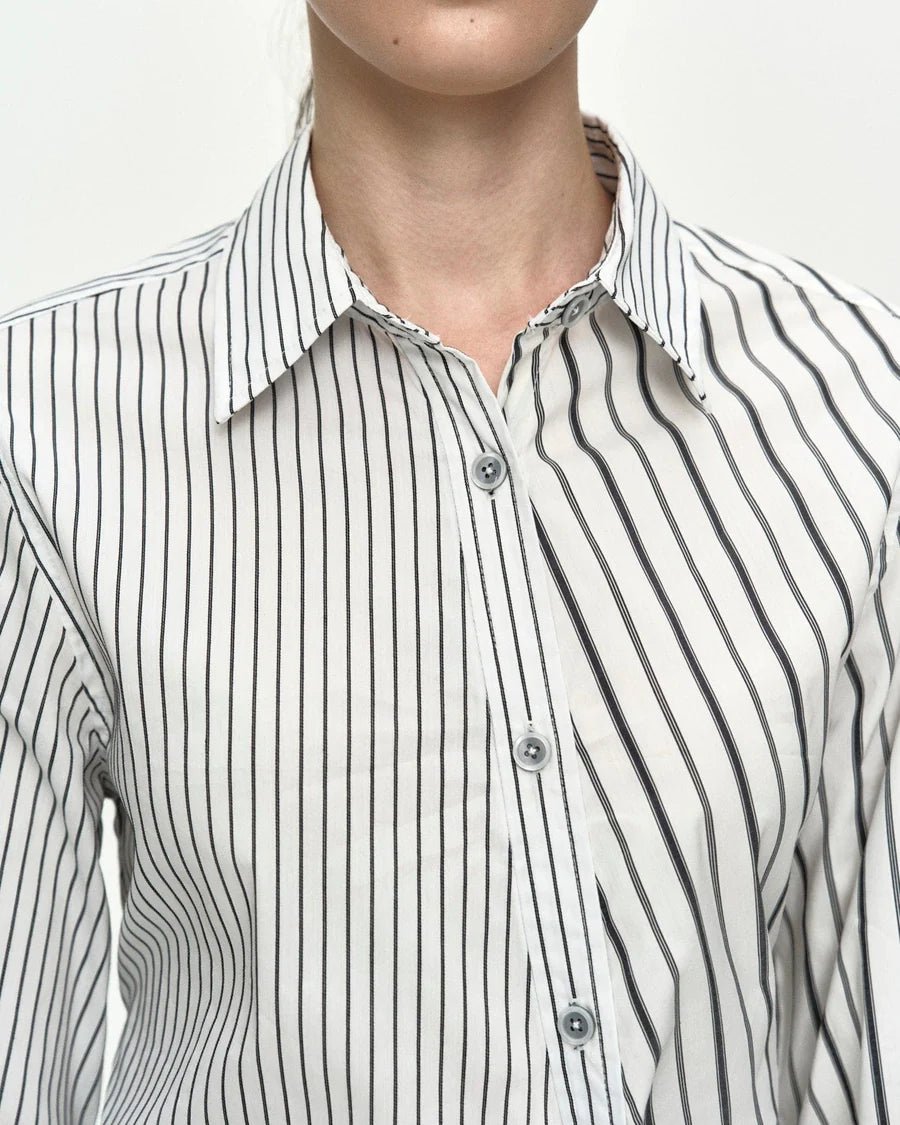 Camicia twist bianca a righe - YES SHOPca,ADSB ANDERSSON BELLATB1463W-XXS
