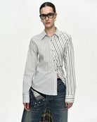 Camicia twist bianca a righe - YES SHOPca,ADSB ANDERSSON BELLATB1463W-XXS