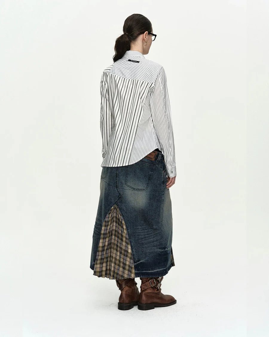 Camicia twist bianca a righe - YES SHOPca,ADSB ANDERSSON BELLATB1463W-XXS