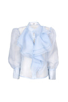 Camicia Olmedo celeste con balze e applicazioni - YES SHOPCamicieODI' ODI'OLMEDO-XXS3632456742771
