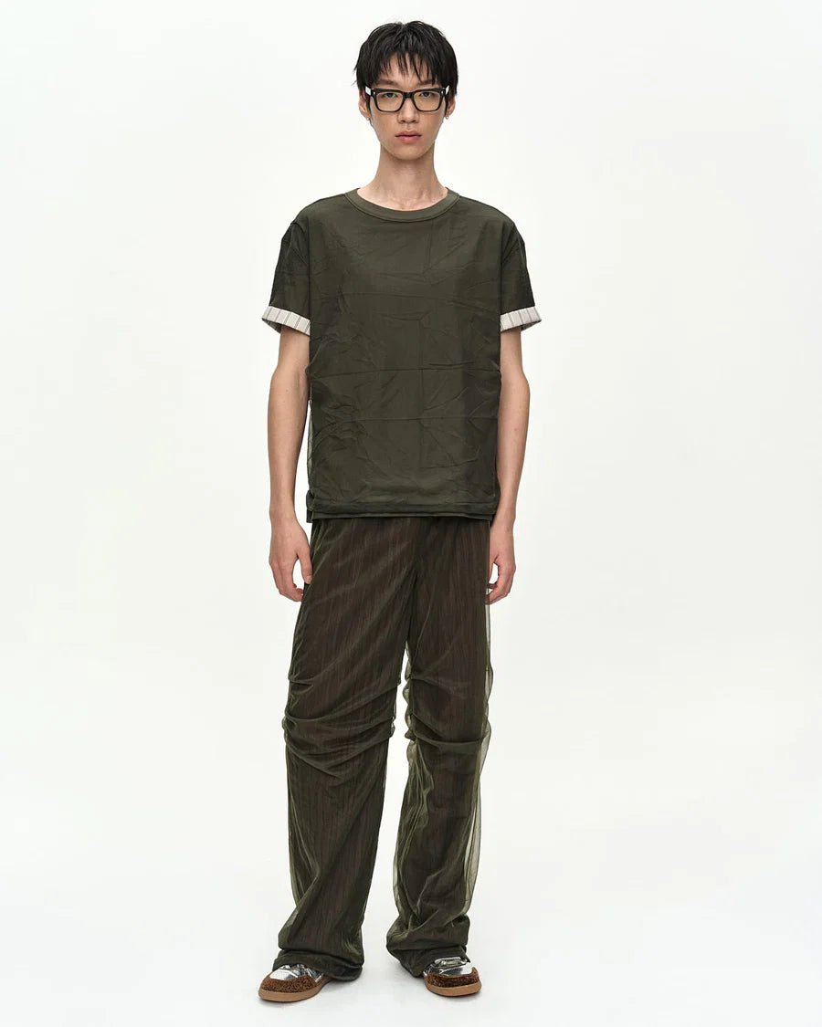 T-shirt verde sovrapposta - YES SHOPT-shirtANDERSON BELLATB1543M-XXS