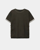 T-shirt verde sovrapposta - YES SHOPT-shirtANDERSON BELLATB1543M-XXS